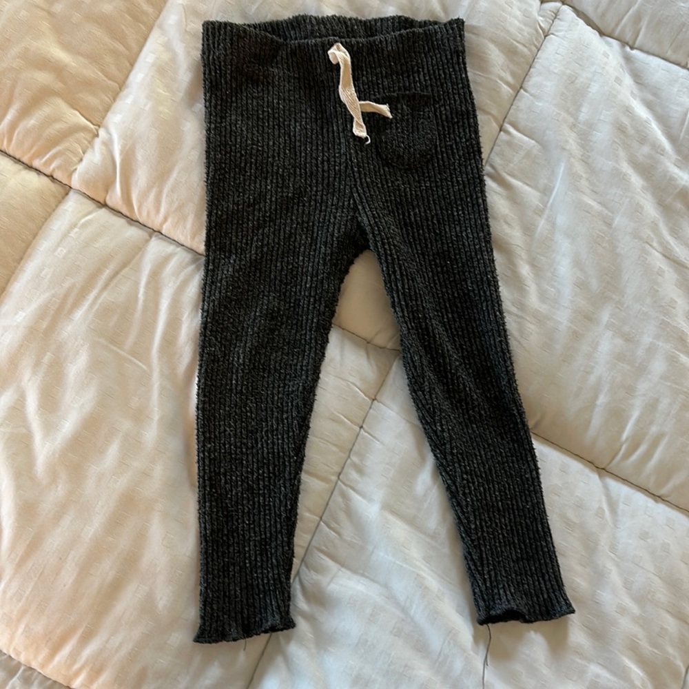 Zara kids charcoal leggings - 18-24 months